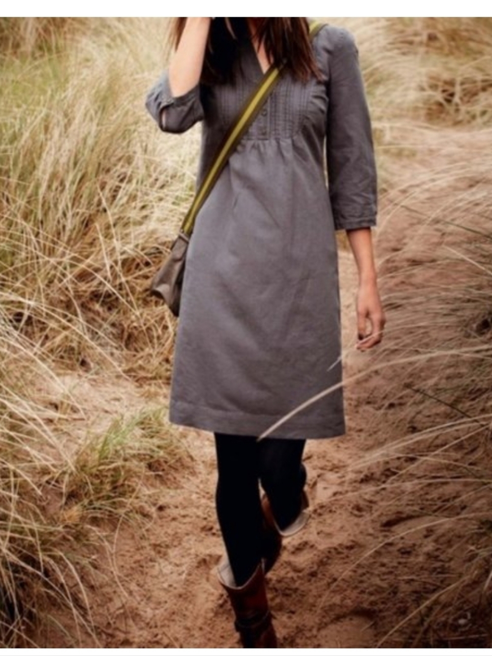 Boden Linen Dress Size 10 L